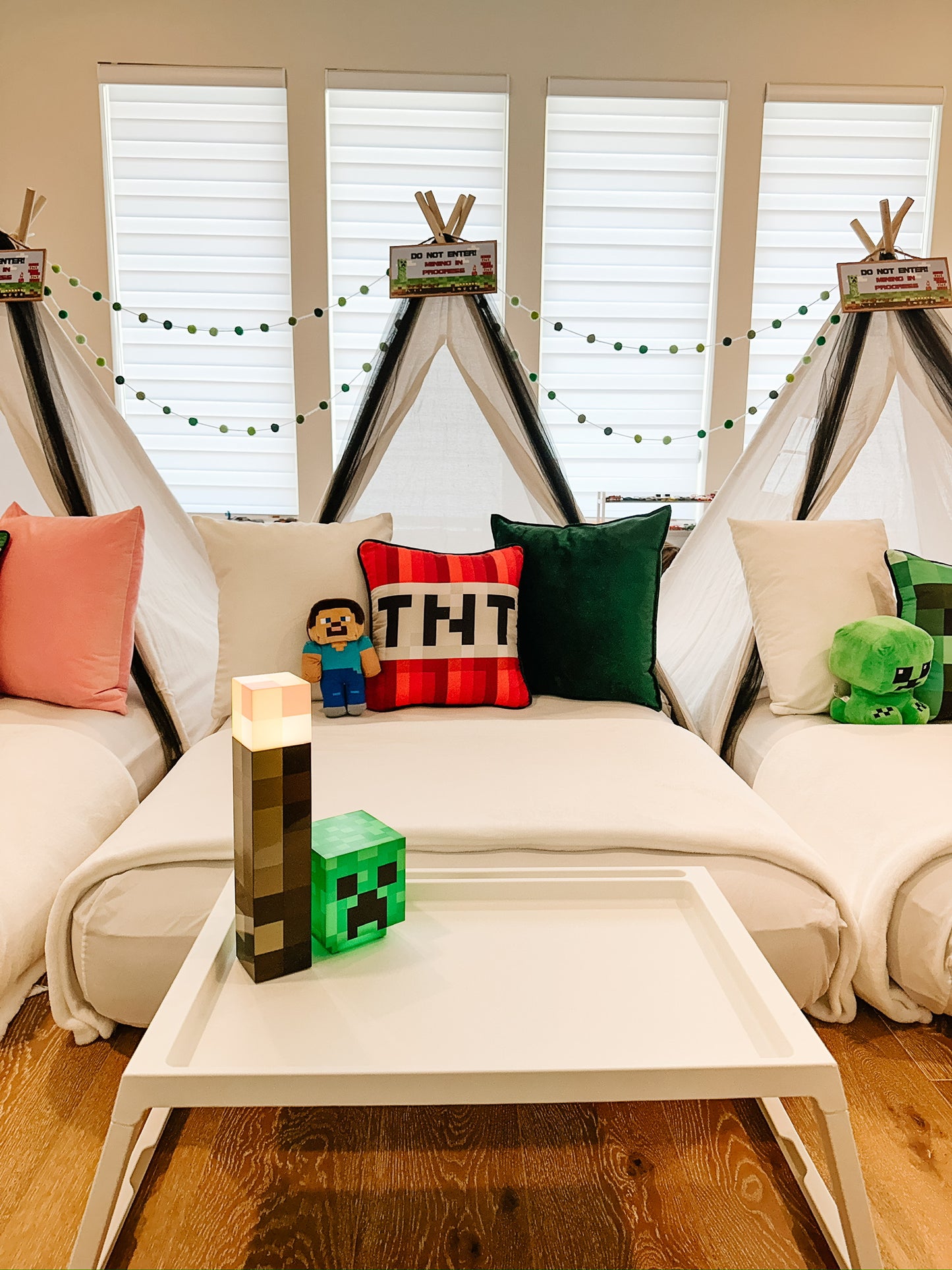 Minecraft Sleepover Party Tent Rental Dallas