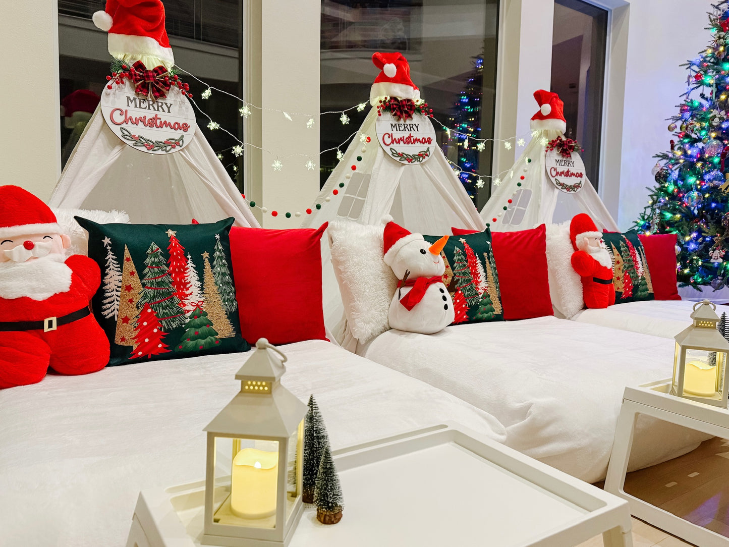 Christmas Sleepover Party Tent Rental Dallas