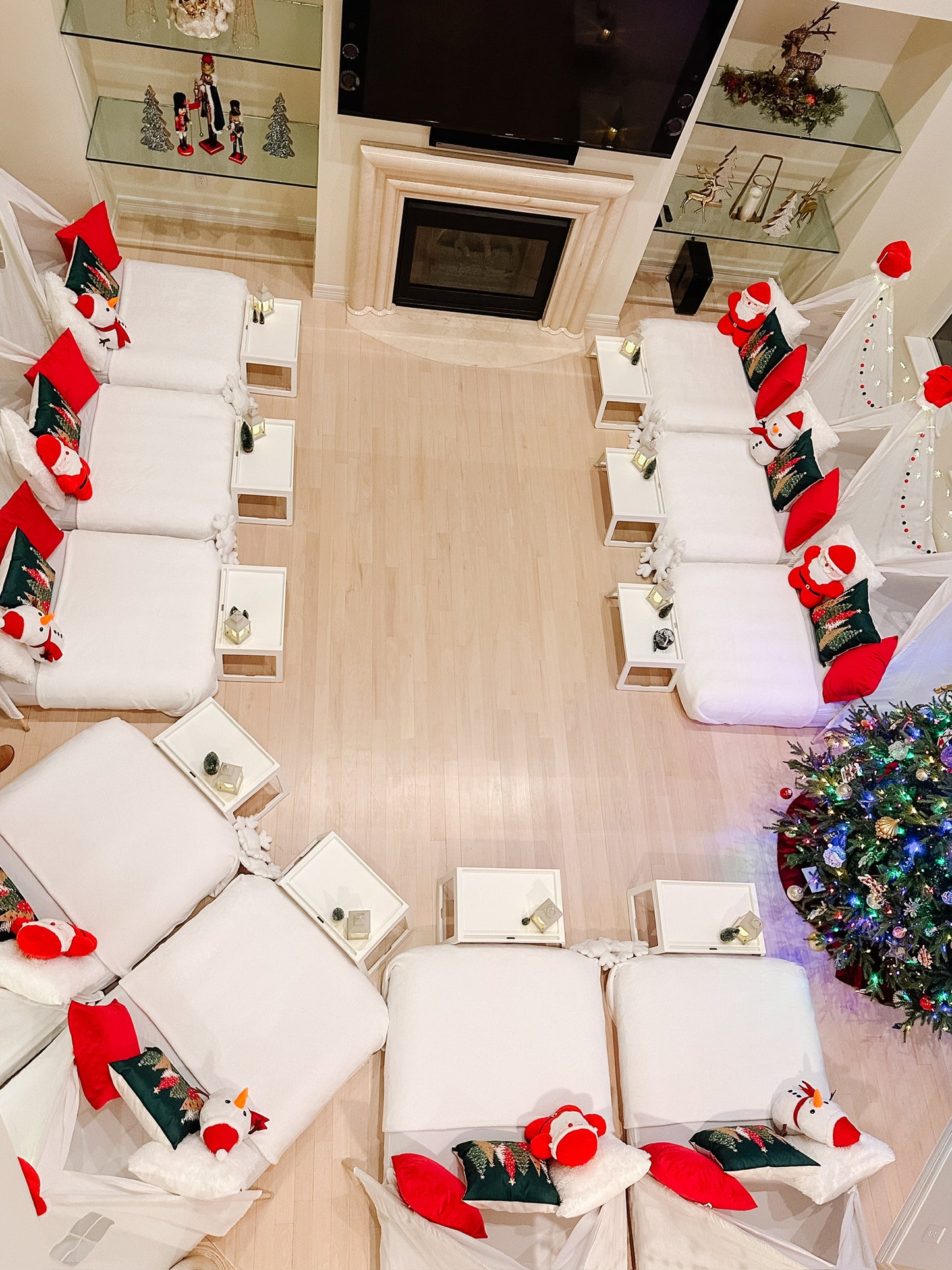 Christmas Sleepover Party Tent Rental Dallas