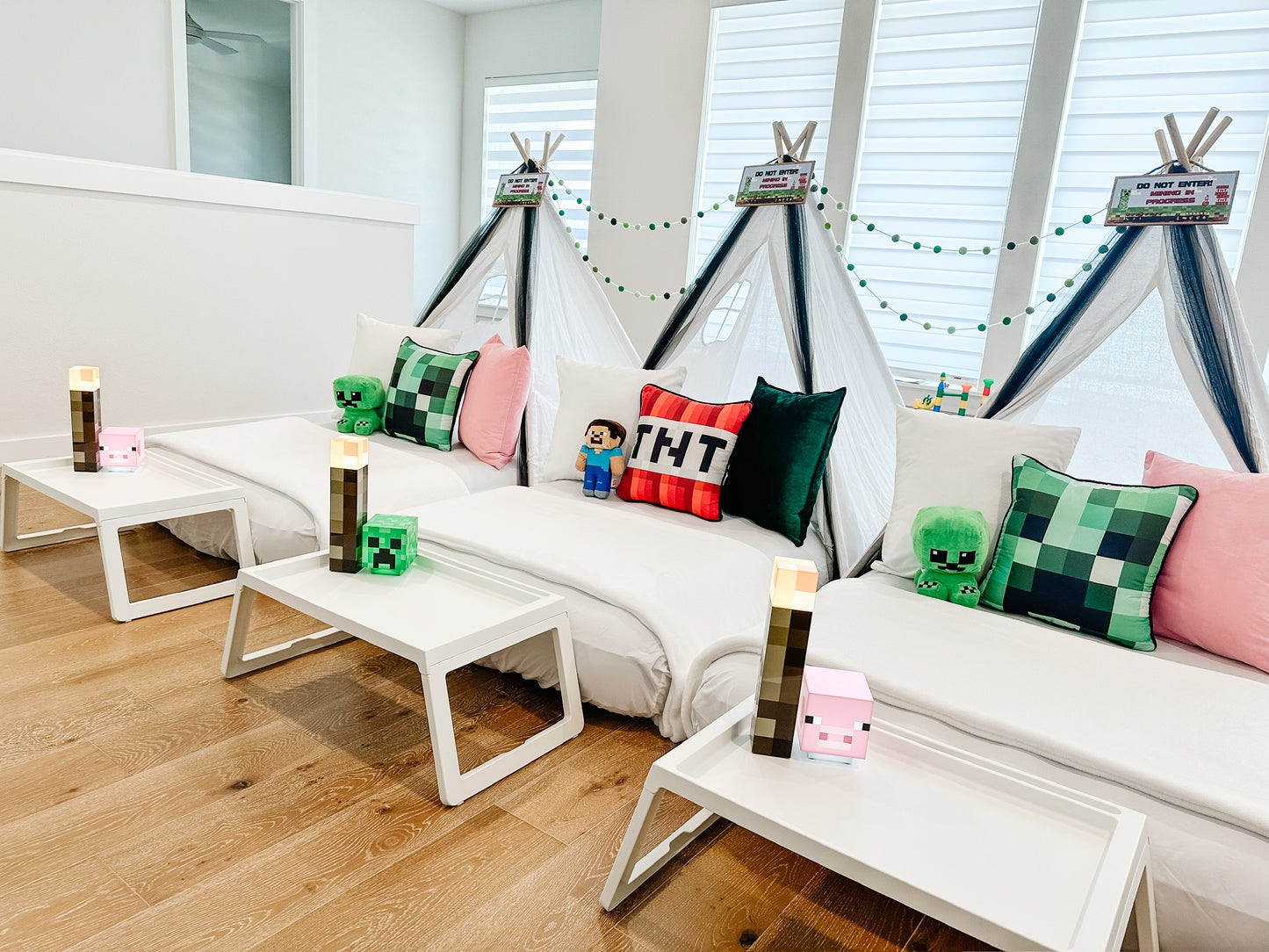 Minecraft Sleepover Party Tent Rental Dallas
