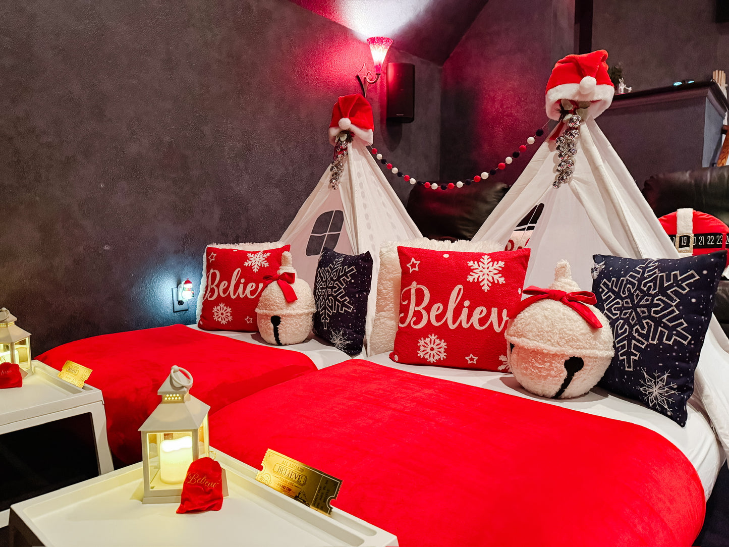 The Polar Express Sleepover Party Tent Rental Dallas