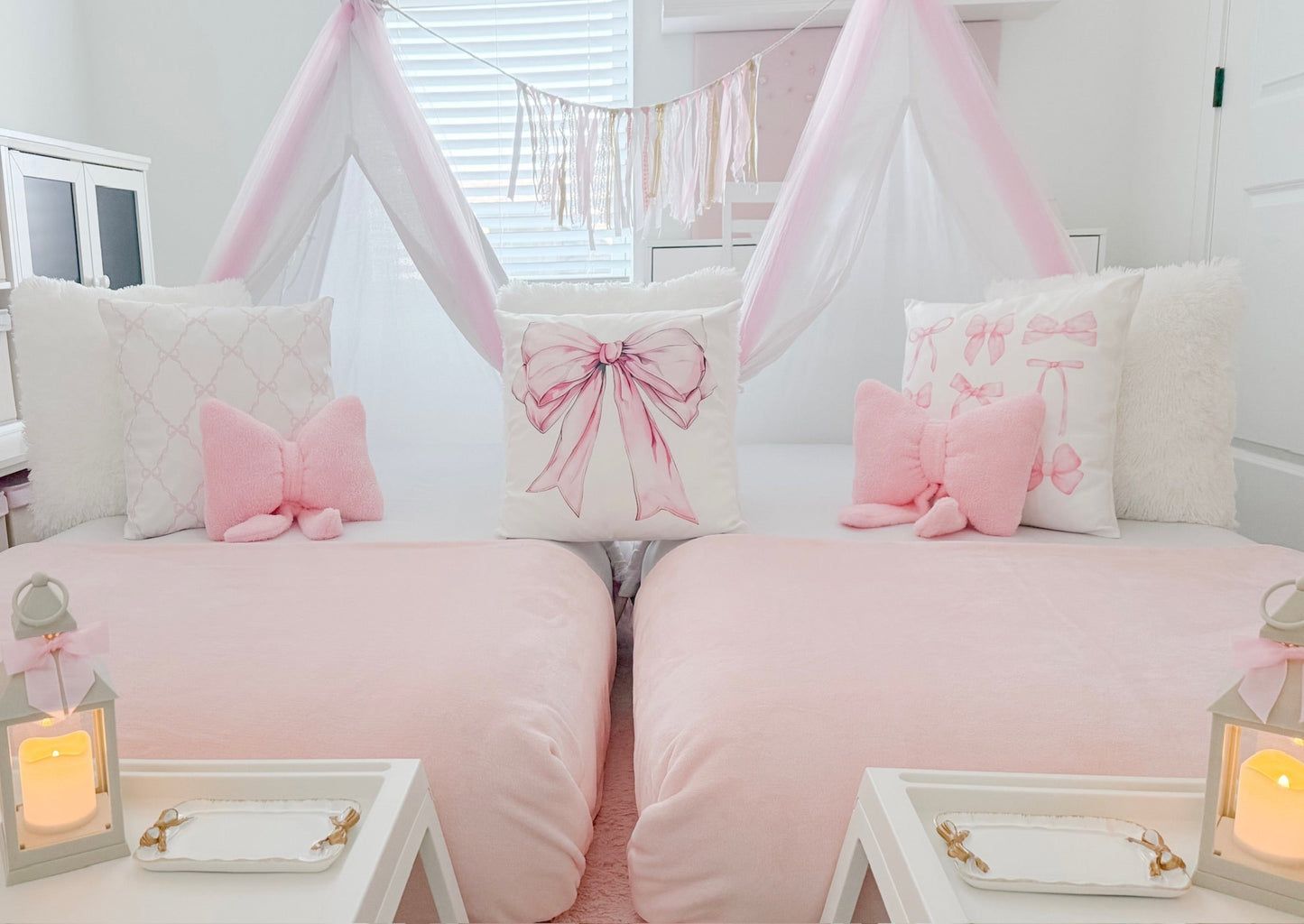 Pink Bows Sleepover Party Tent Rental Dallas