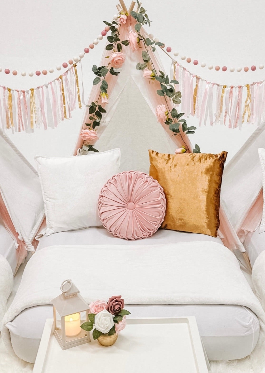 Boho Girls Sleepover Party Tent Rental Dallas