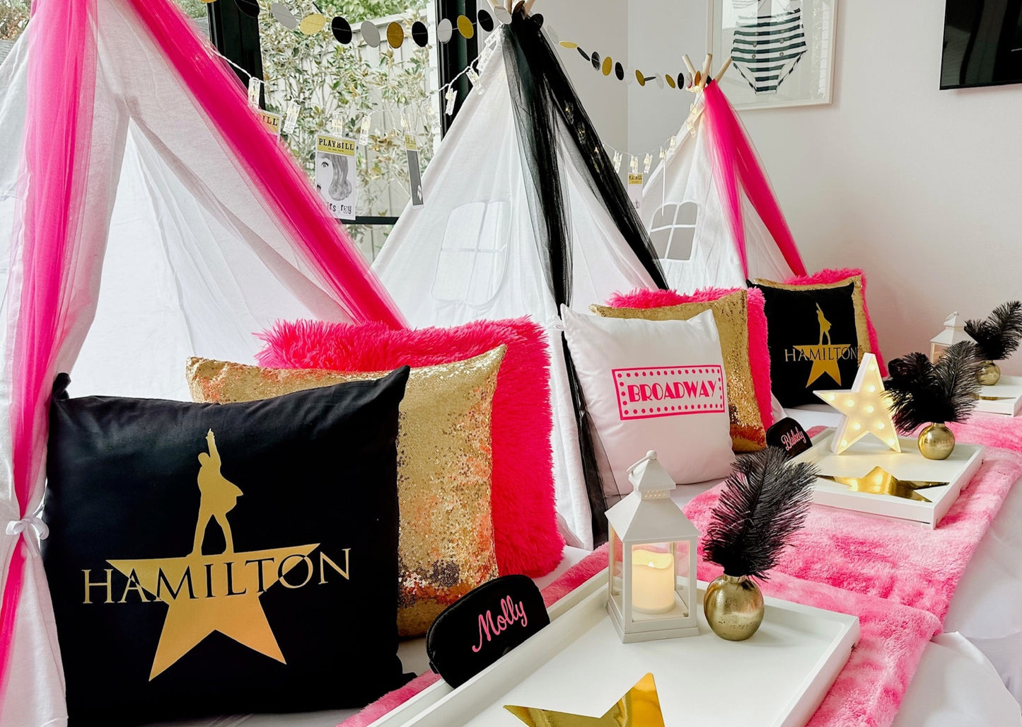 NYC Broadway Sleepover Party Tent Rental Dallas