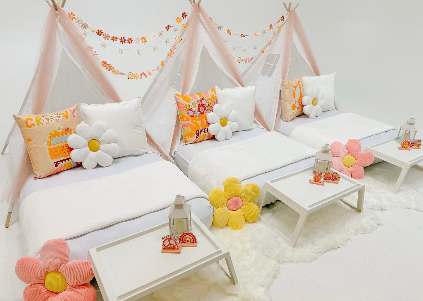 70s Sleepover Party Tent Rental Dallas