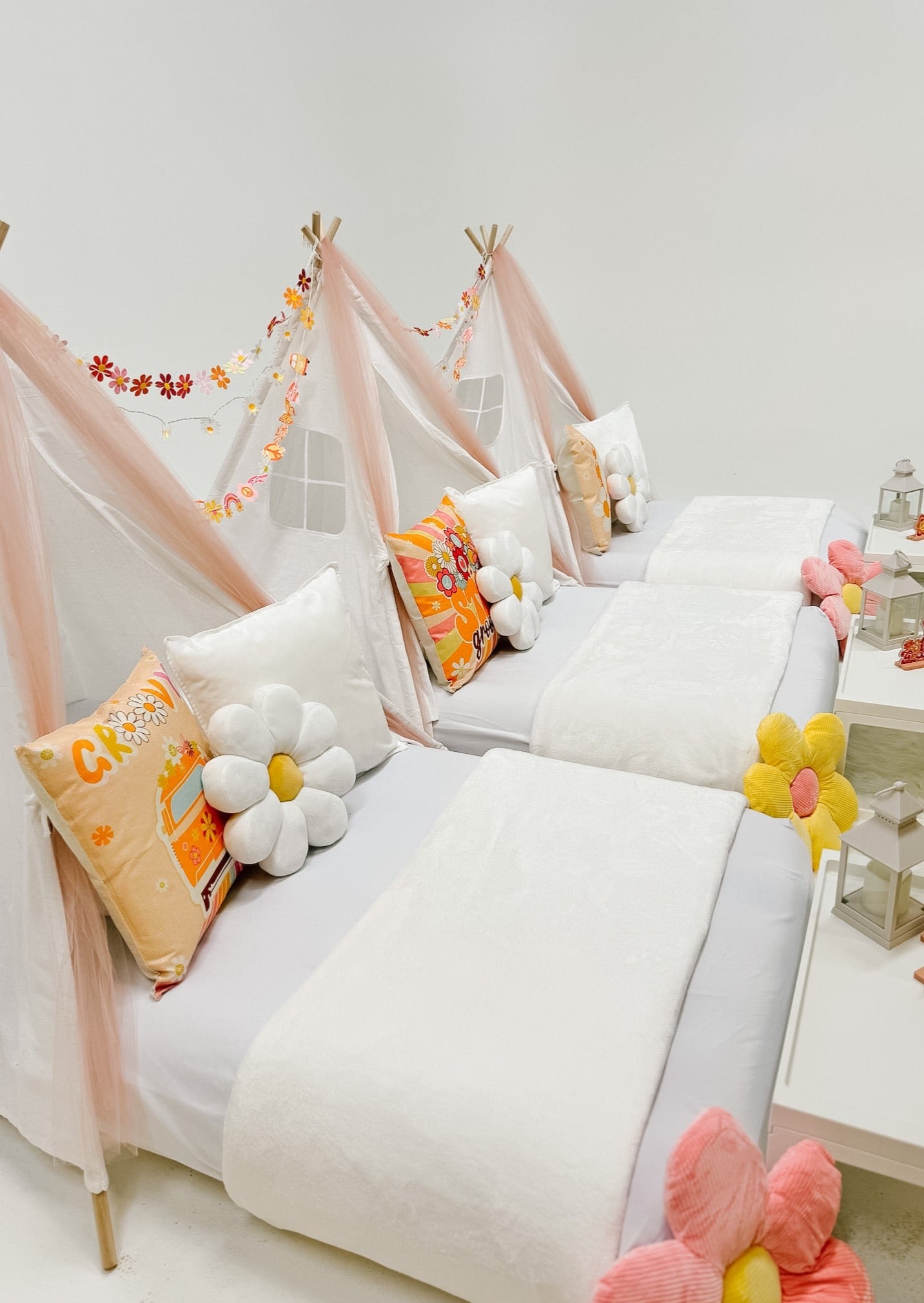 70s Sleepover Party Tent Rental Dallas