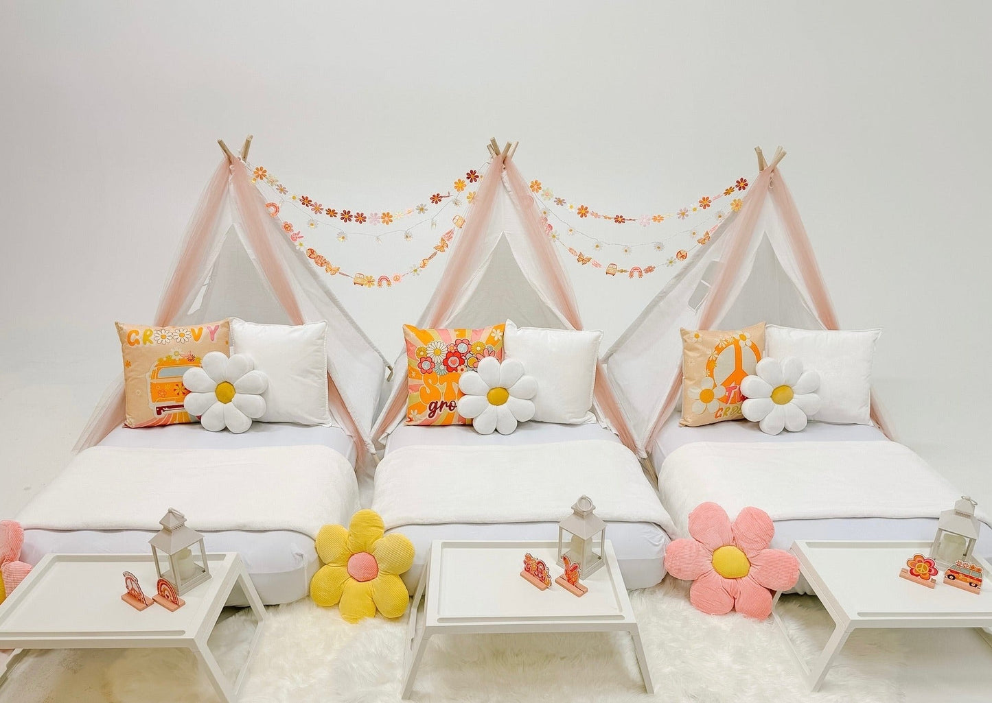 70s Sleepover Party Tent Rental Dallas