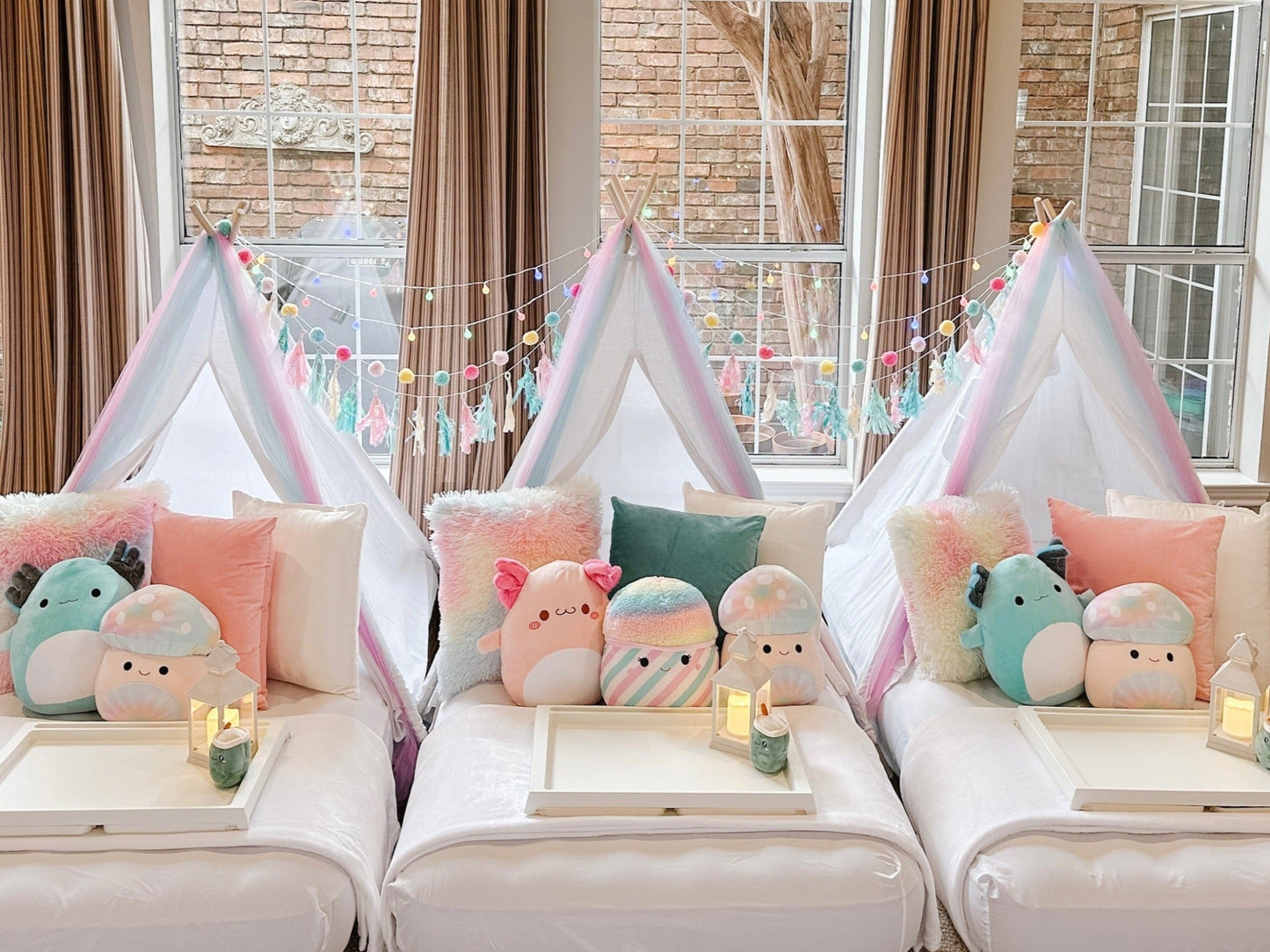 Squishmallows Sleepover Party Tent Rental Dallas
