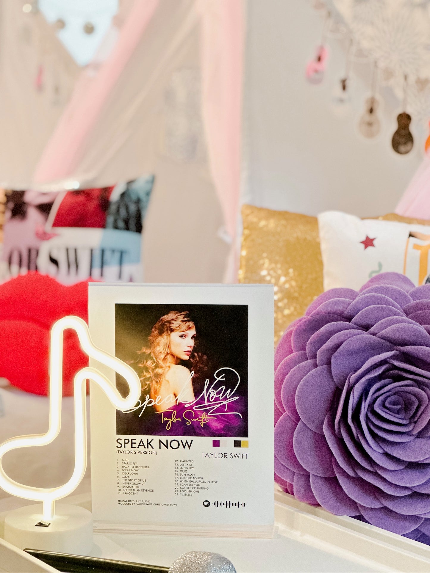 Swiftie Sleepover Party Tent Rental Dallas