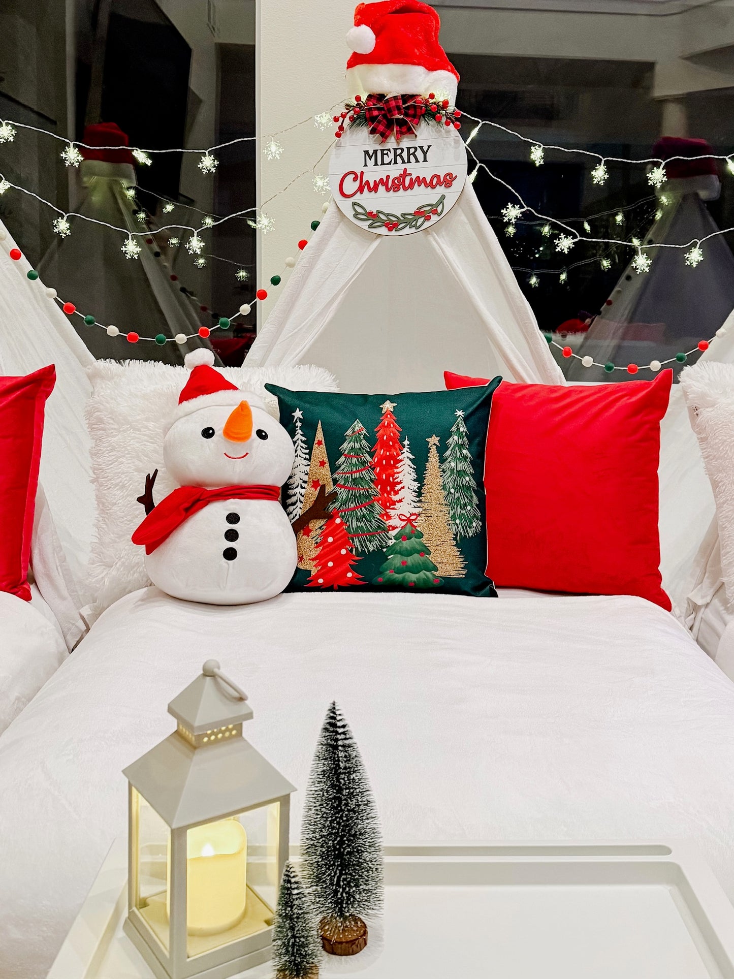 Christmas Sleepover Party Tent Rental Dallas