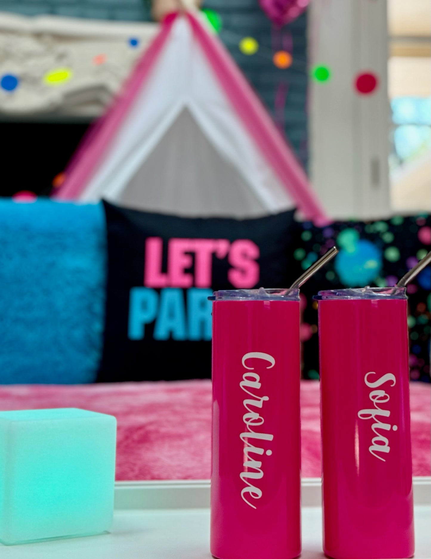 Glow in the Dark Sleepover Party Tent Rental Dallas