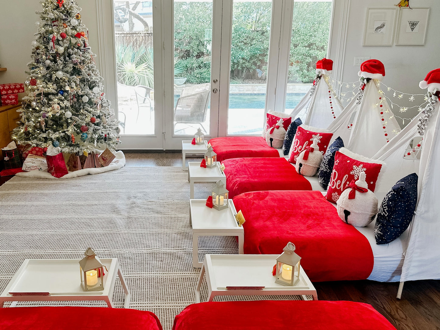 The Polar Express Sleepover Party Tent Rental Dallas