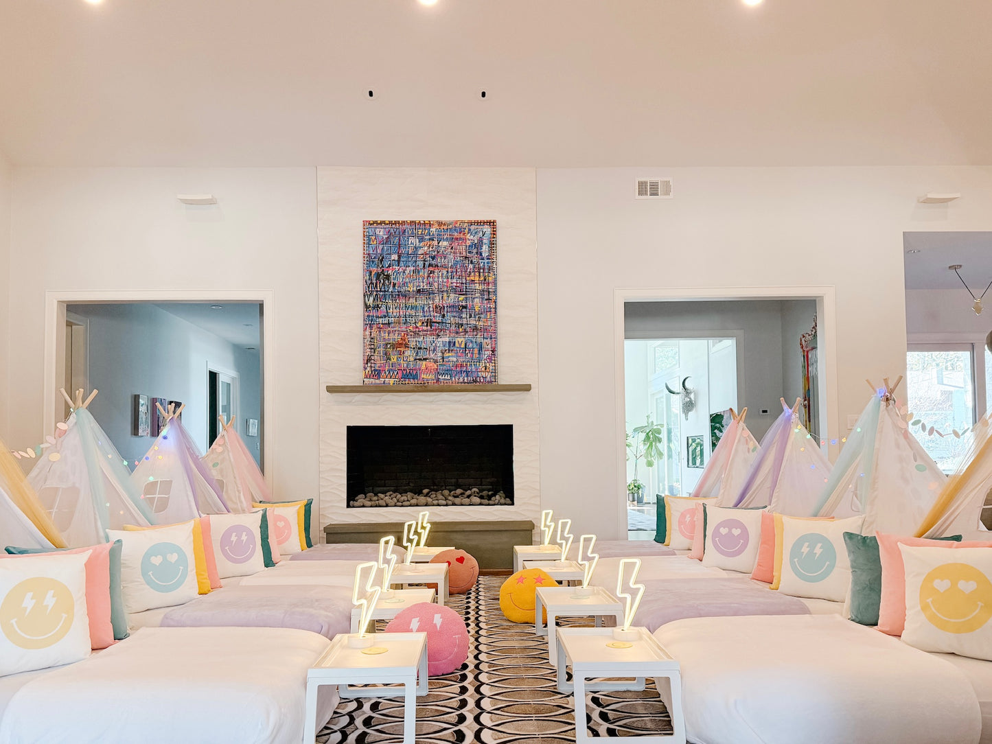 Preppy Sleepover Party Tent Rental Dallas