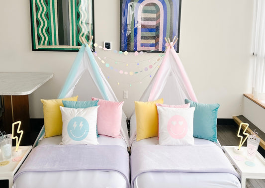 Preppy Sleepover Party Tent Rental Dallas