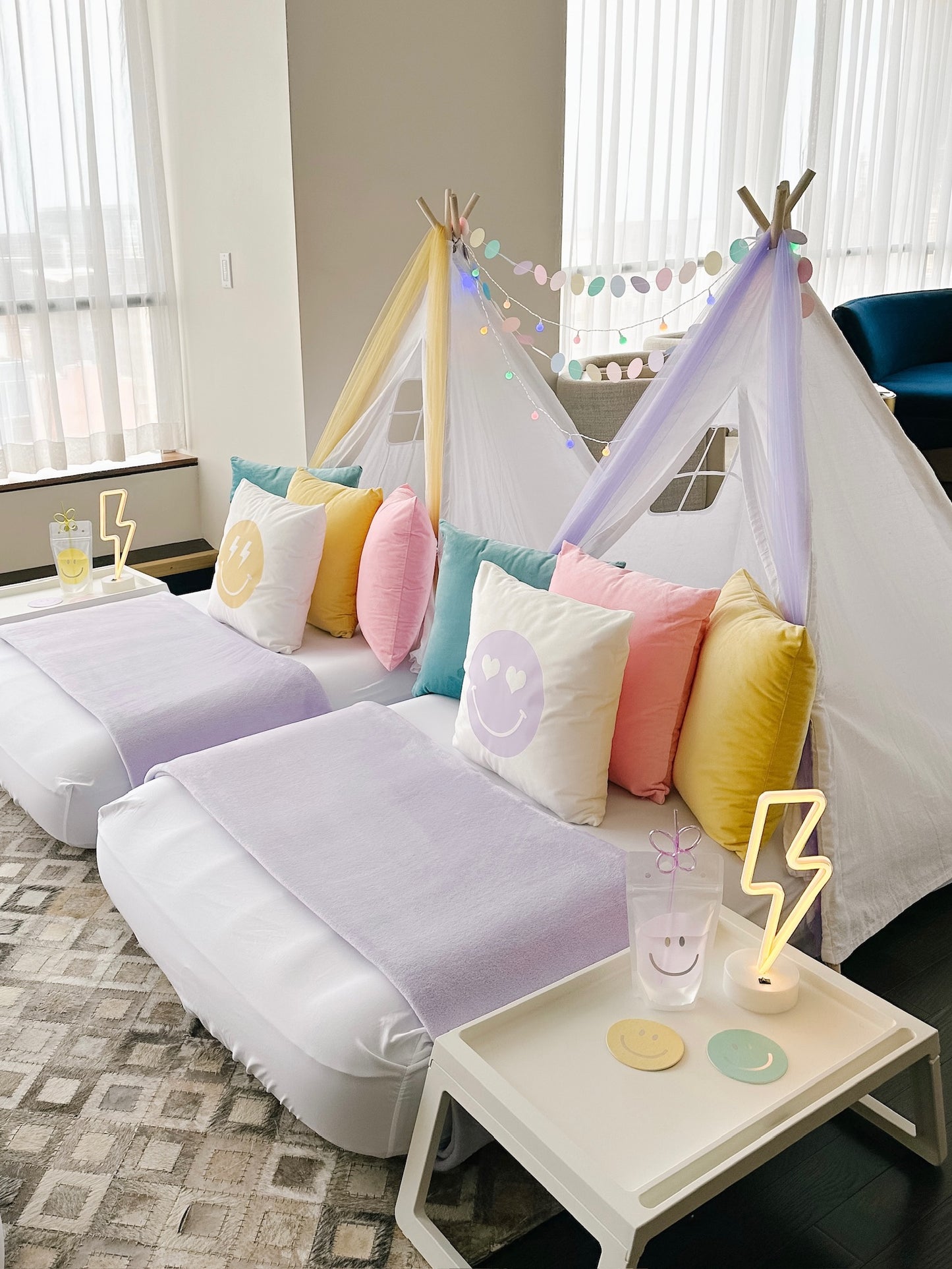 Preppy Sleepover Party Tent Rental Dallas