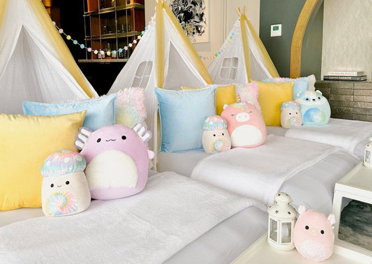 Squishmallows Sleepover Party Tent Rental Dallas