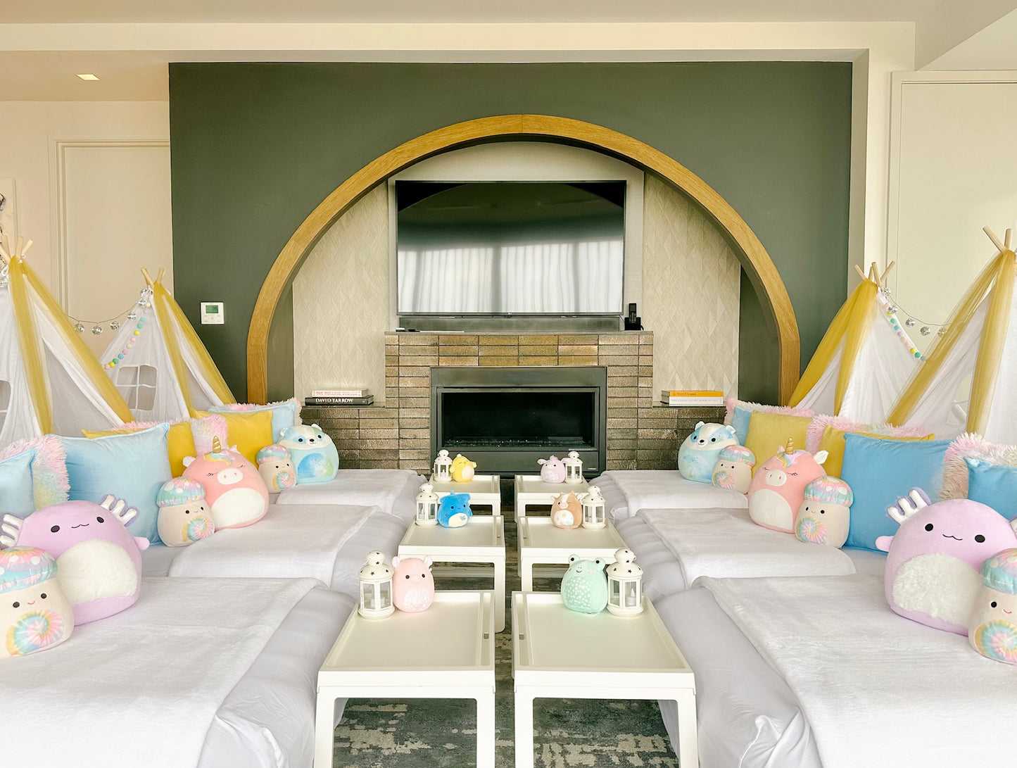Squishmallows Sleepover Party Tent Rental Dallas