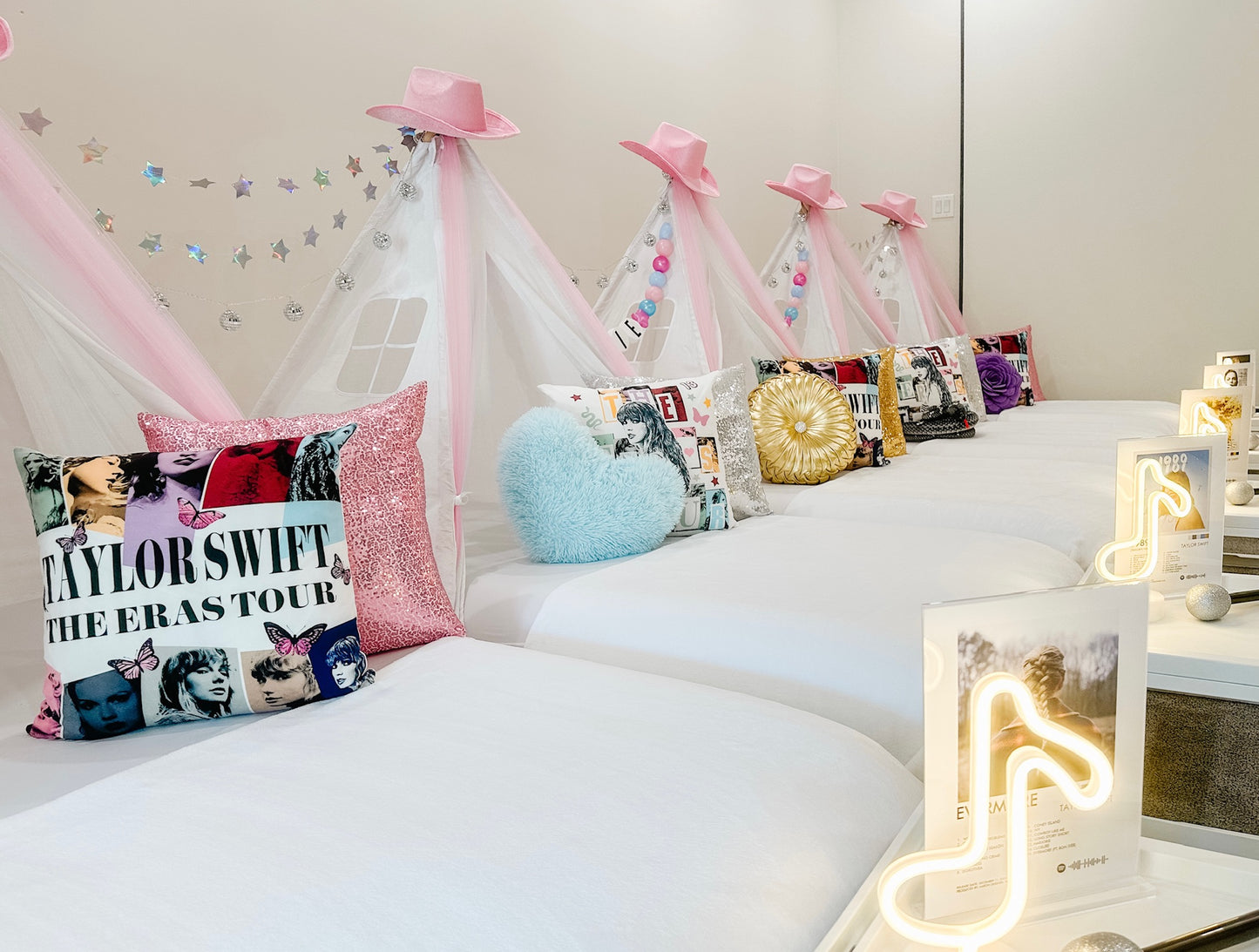 Swiftie Sleepover Party Tent Rental Dallas