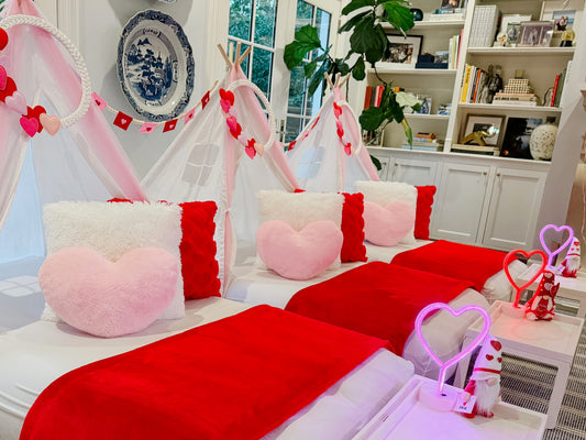 Valentine's Sleepover Party Tent Rental Dallas