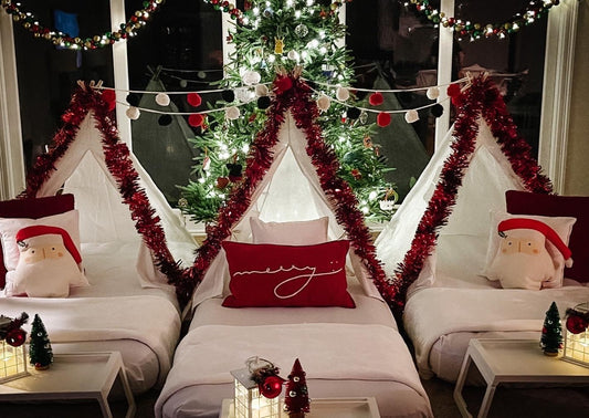 Christmas Sleepover Party Tent Rental Dallas